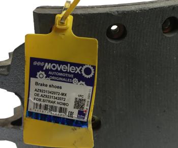 3 399 р. Колодки тормозные SITRAK HOWO задние с накладками (1шт.) MOVELEX MOVELEX az9231342072-mx  с доставкой в г. Пермь. Увеличить фотографию 5