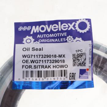 1 079 р. Сальник SITRAK HOWO хвостовика редуктора (85х105х18150) (мост MCY13) MOVELEX MOVELEX wg7117329018-mx  с доставкой в г. Пермь. Увеличить фотографию 3