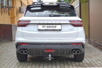12 999 р. Фаркоп под съемный квадрат Petroil Tuning Geely Coolray SX11 рестайлинг (2023-2025)  с доставкой в г. Пермь. Увеличить фотографию 2