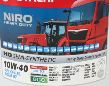 8 099 р. Масло дизельное NIRO HD CI-4SLE7 10W40 псинт.19л TOTACHI TOTACHI 1d120  с доставкой в г. Пермь. Увеличить фотографию 2