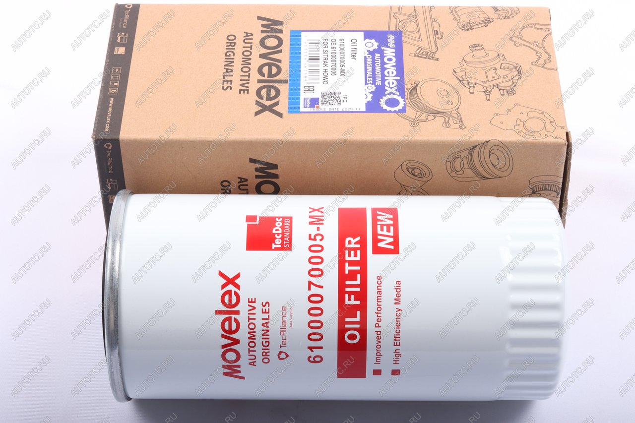 429 р. Фильтр масляный SITRAK HOWO дв.WD615,WP10,D10 MOVELEX MOVELEX 61000070005-mx  с доставкой в г. Пермь