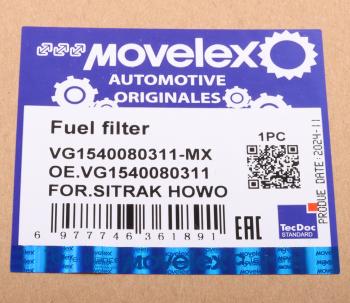 1 079 р. Фильтр топливный SITRAK HOWO грубой очистки PreLine 420 MOVELEX MOVELEX vg1540080311-mx  с доставкой в г. Пермь. Увеличить фотографию 9