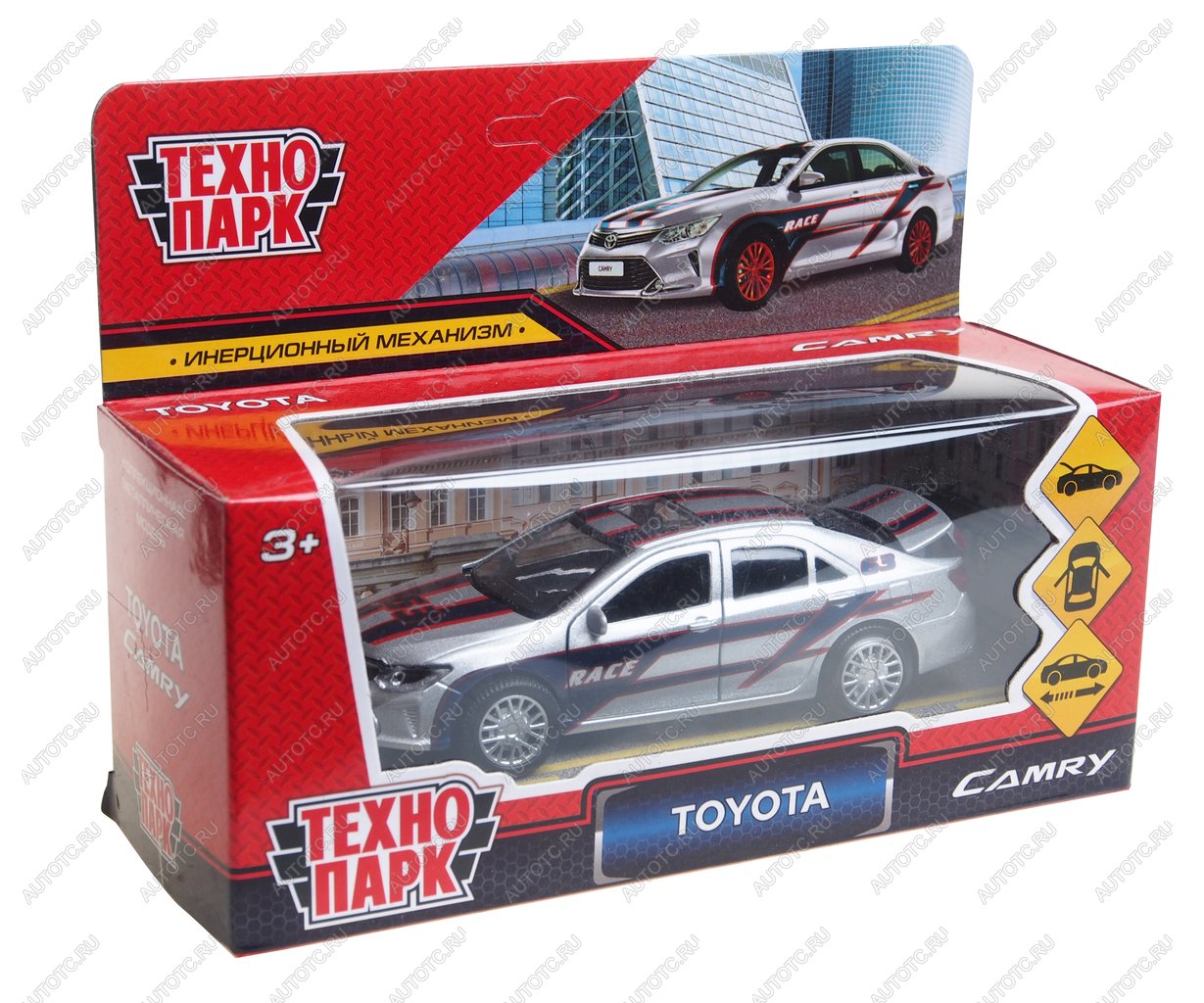 1 179 р. Модель автомобиля TOYOTA Camry металлическая 1:43 ТЕХНОПАРК ТЕХНОПАРК camry-s  с доставкой в г. Пермь
