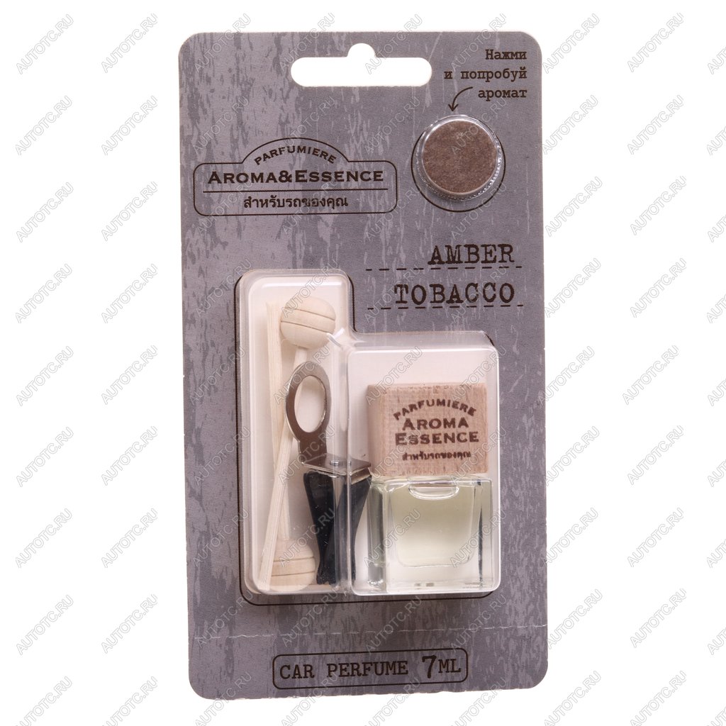 190 р. Ароматизатор на дефлектор (amber tobacco) с деревянной крышкой 7г Aroma & Essence FOUETTE FOUETTE aed-08  с доставкой в г. Пермь