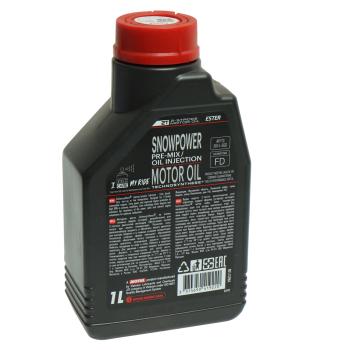 1 199 р. Масло моторное для 2-х тактных двигателей SNOWPOWER 2T 1л MOTUL MOTUL 113243  с доставкой в г. Пермь. Увеличить фотографию 2