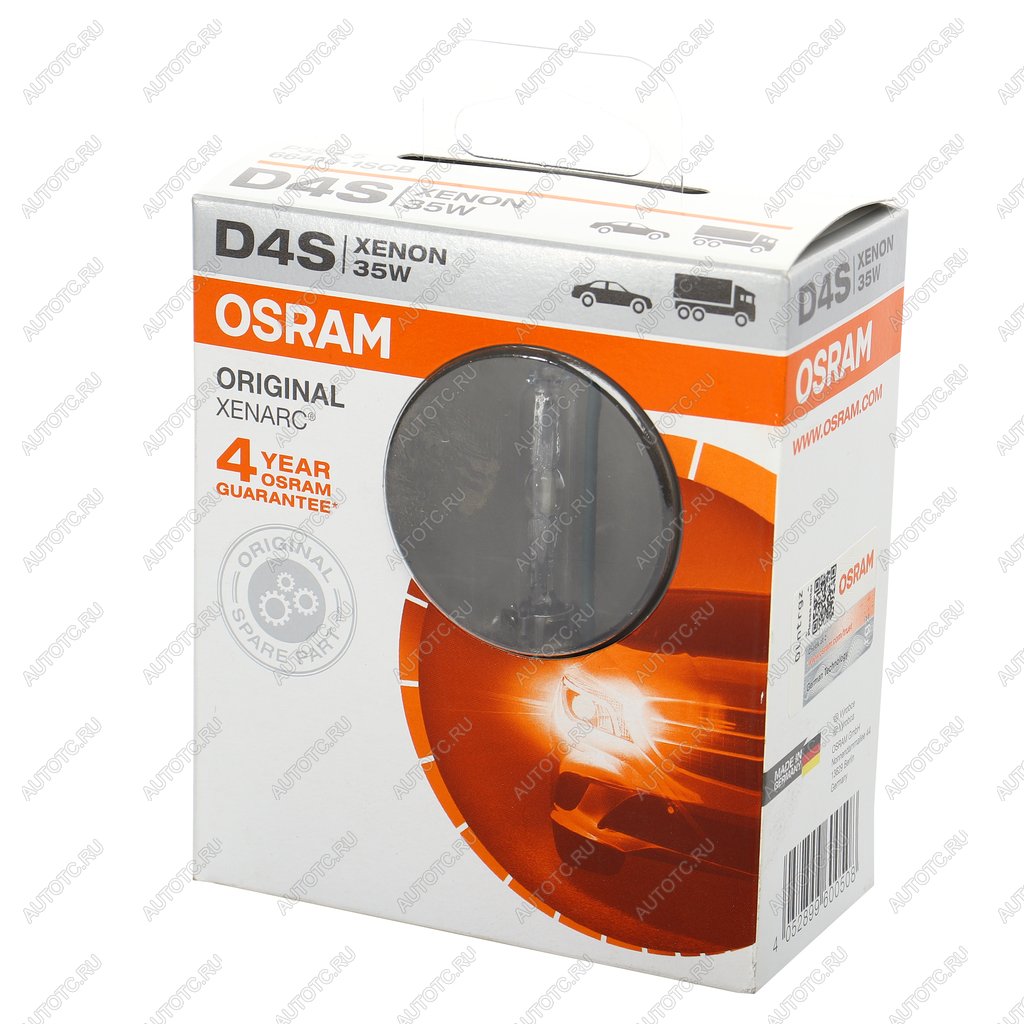 5 199 р. Лампа ксеноновая D4S 35W P32d-5 4300K 42V 3200лм блистер (1шт.) Original OSRAM OSRAM 66440-scb  с доставкой в г. Пермь
