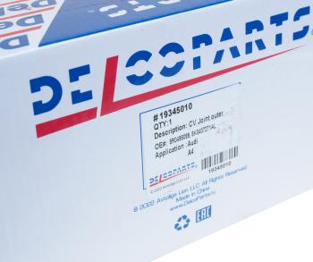 4 649 р. ШРУС наружный AUDI А4 (08-) передний DELCOPARTS DELCOPARTS 19345010  с доставкой в г. Пермь. Увеличить фотографию 5