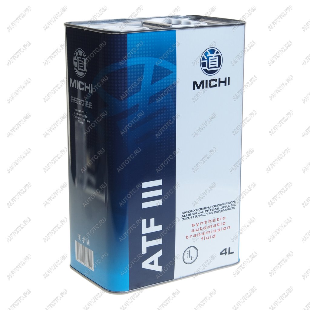 2 449 р. Масло трансмиссионное ATF 3 DEXRON III синт.4л MICHI MICHI 4637509  с доставкой в г. Пермь