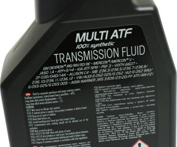 1 949 р. Масло трансмиссионное ATF MULTI TECHNOSYNTHESE 1л MOTUL MOTUL 112147  с доставкой в г. Пермь. Увеличить фотографию 4