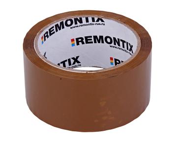 82 р. Скотч упаковочный 50ммх57м коричневый REMONTIX REMONTIX 6448  с доставкой в г. Пермь. Увеличить фотографию 1
