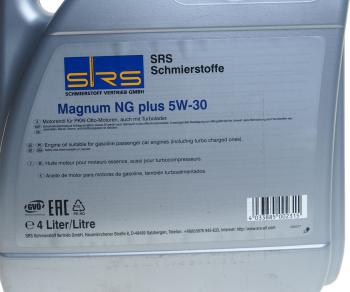5 599 р. Масло моторное MAGNUM NG PLUS 5W30 синт.4л SRS SRS 4033885002315  с доставкой в г. Пермь. Увеличить фотографию 2