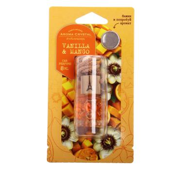 Ароматизатор подвесной жидкостный (vanilla&mango) с деревянной крышкой 8г Aroma Cristal FOUETTE FOUETTE crys-07