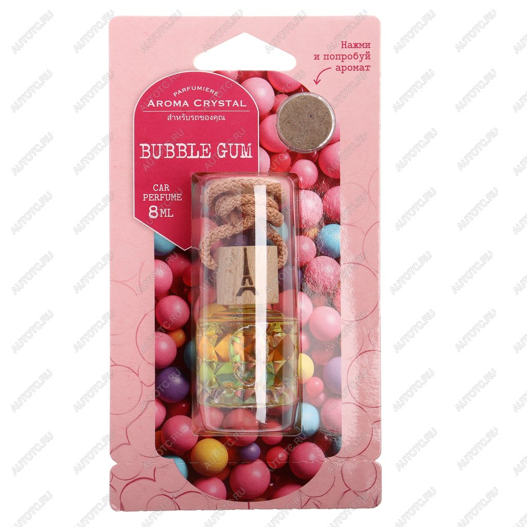 173 р. Ароматизатор подвесной жидкостный (bubble gum) с деревянной крышкой 8г Aroma Cristal FOUETTE FOUETTE crys-05  с доставкой в г. Пермь