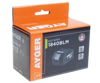 4 199 р. Аккумулятор для электроинструмента 18.0В 4.0Ач AYGER AYGER 1840blm  с доставкой в г. Пермь. Увеличить фотографию 3