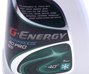 1 199 р. Антифриз зеленый -40C PRO 5кг G11 G-ENERGY GAZPROMNEFT 002422210300  с доставкой в г. Пермь. Увеличить фотографию 3