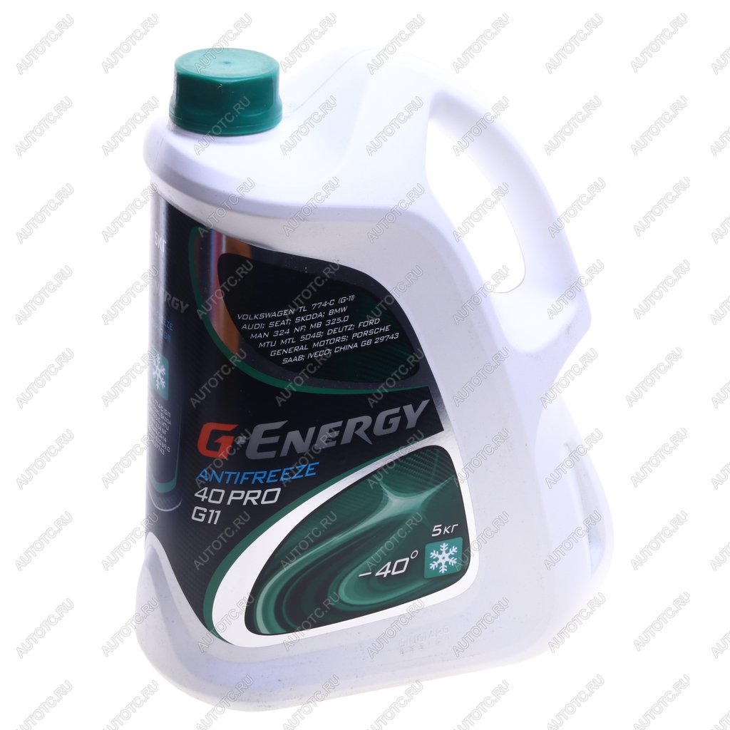 1 199 р. Антифриз зеленый -40C PRO 5кг G11 G-ENERGY GAZPROMNEFT 002422210300  с доставкой в г. Пермь
