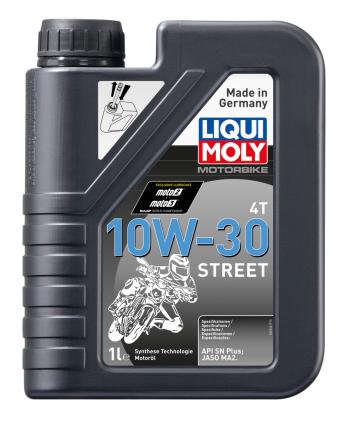 1 699 р. Масло моторное для 4-х тактных двигателей MOTORBIKE 4T STREET 10W30 синт.1л LIQUI MOLY LIQUI MOLY 2526  с доставкой в г. Пермь. Увеличить фотографию 1