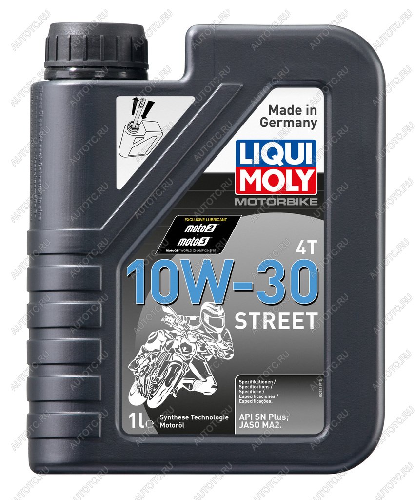 1 699 р. Масло моторное для 4-х тактных двигателей MOTORBIKE 4T STREET 10W30 синт.1л LIQUI MOLY LIQUI MOLY 2526  с доставкой в г. Пермь