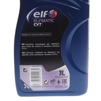 1 939 р. Масло трансмиссионное ELFMATIC CVT 1л ELF ELF 213876  с доставкой в г. Пермь. Увеличить фотографию 2