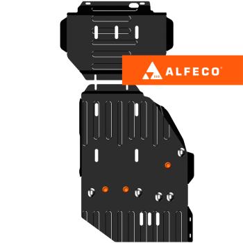 Комплект защиты (редуктор переднего моста, кпп и РК (2 части)) ALFECO Haval H5 Pro (2023-2025) (алюминий 3 мм)
