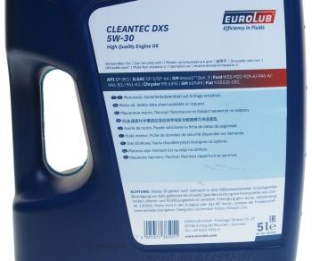 5 999 р. Масло моторное CLEANTEC DXS SPGF-6A 5W30 синт.5л EUROLUB EUROLUB 385005  с доставкой в г. Пермь. Увеличить фотографию 3