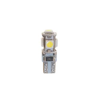 63 р. Лампа светодиодная 12V W5W T10 W2.1x9.5d 6000K 5 LED с обманкой CANbus MEGAPOW ER MEGAPOWER-AUTOMOTIVE 70214w  с доставкой в г. Пермь. Увеличить фотографию 1