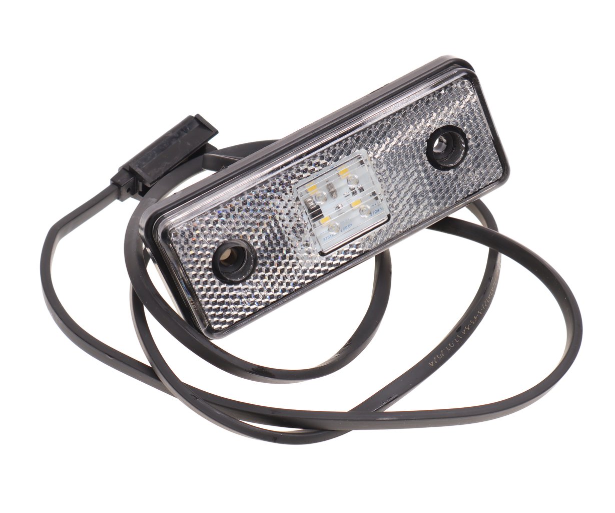 1 559 р. Фонарь габаритный LED белый передний, Click-in (кабель 1200мм) NO NAME a.3731.010-01.26  с доставкой в г. Пермь