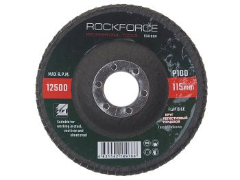137 р. Круг лепестковый торцевой 115х22мм P100 ROCKFORCE ROCKFORCE rf-fd4100m  с доставкой в г. Пермь. Увеличить фотографию 1