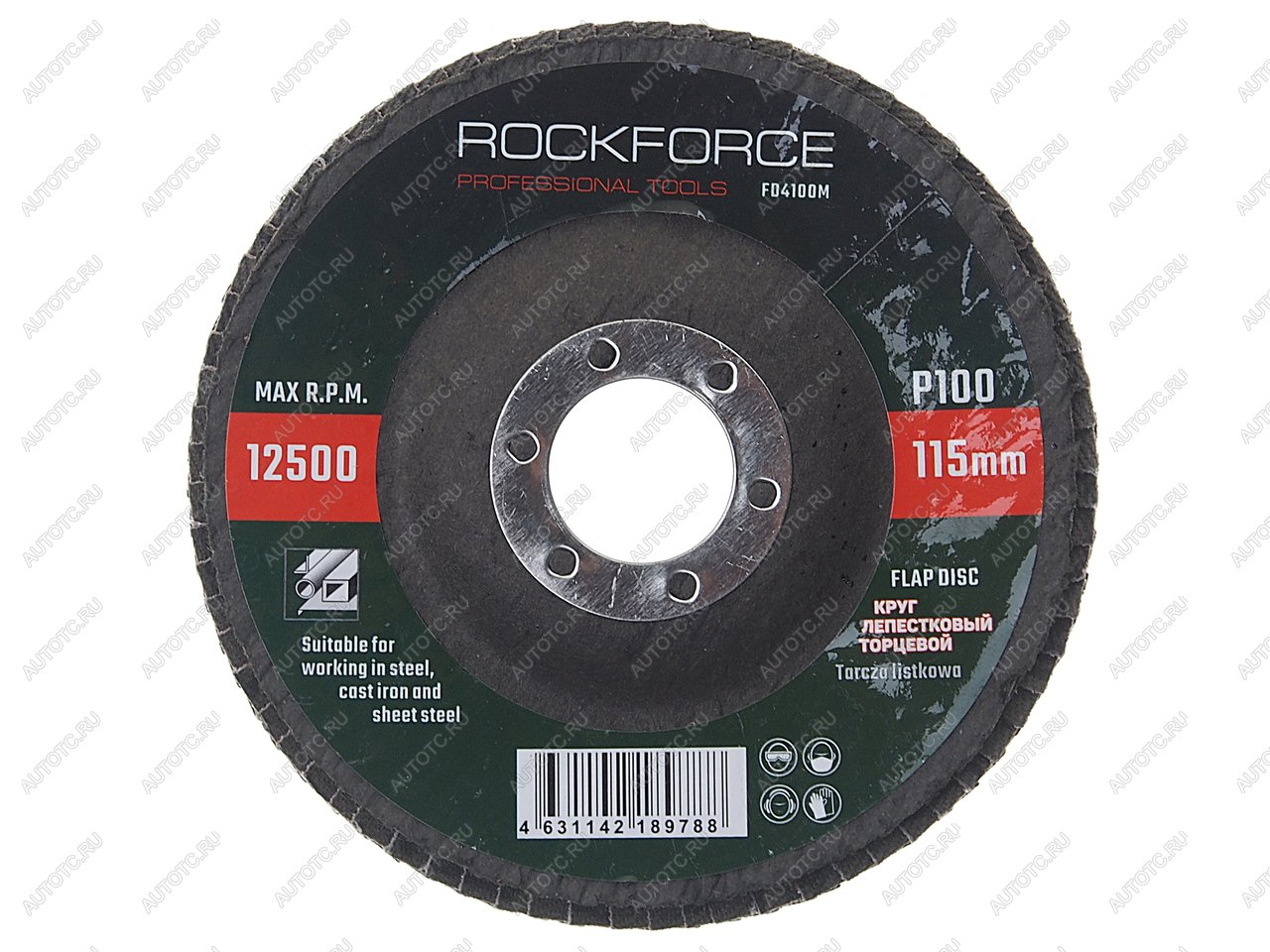 137 р. Круг лепестковый торцевой 115х22мм P100 ROCKFORCE ROCKFORCE rf-fd4100m  с доставкой в г. Пермь