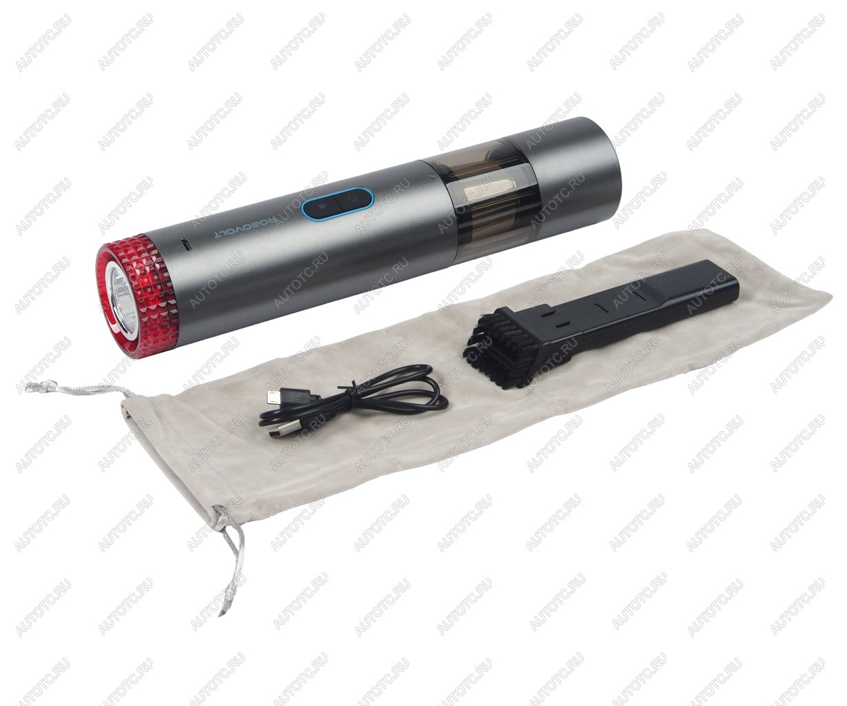 5 449 р. Пылесос портативный аккумуляторный 80W 5000Pa (2 насадки,LED фонарь) AUTOPROFI AUTOPROFI rbv600  с доставкой в г. Пермь