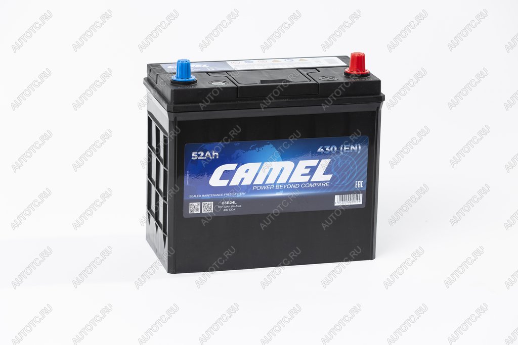 6 999 р. Аккумулятор CAMEL Asia 52Ач обратная полярность CAMEL 6ст52(0) 65b24l  с доставкой в г. Пермь