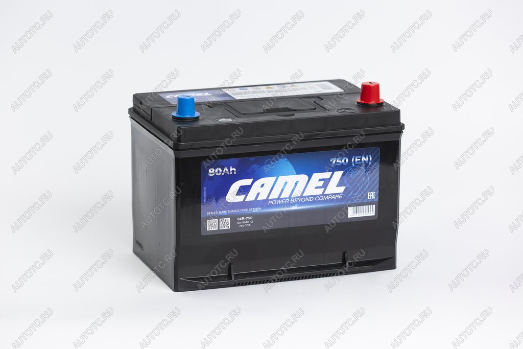 10 999 р. Аккумулятор CAMEL 80Ач обратная полярность CAMEL 6ст80(0) 34r-750  с доставкой в г. Пермь
