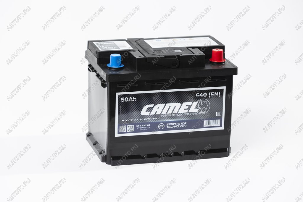 10 499 р. Аккумулятор CAMEL EFB 60Ач обратная полярность CAMEL 6ст60(0) l2 (efb ln2 60)  с доставкой в г. Пермь