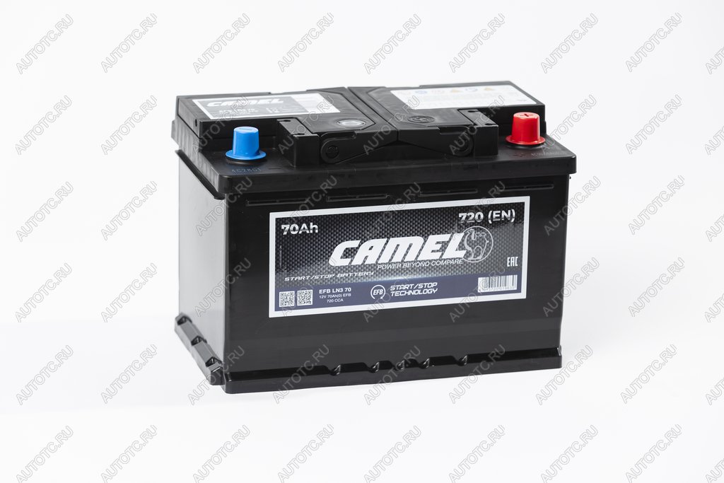 11 999 р. Аккумулятор CAMEL EFB 70Ач обратная полярность CAMEL 6ст70(0) l3 (efb ln3 70)  с доставкой в г. Пермь