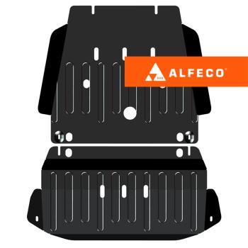 Защита КПП и РК (V-4,0 4WD)(2 части) ALFECO  (сталь 2 мм)