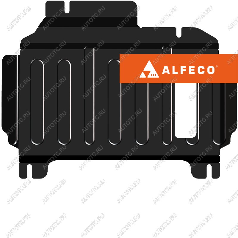 6 749 р. Защита редуктора переднего моста (V-3,0 EcoBoost V6 бензин) ALFECO   (алюминий 3 мм)  с доставкой в г. Пермь