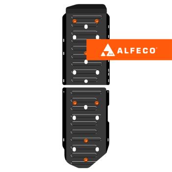 Защита топливного бака (2 части)(V-all 4WD)ALFECO  (алюминий 3 мм)