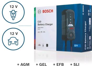 7 399 р. Устройство зарядное 12V 3.5A 120Ач 220V С10 BOSCH  с доставкой в г. Пермь. Увеличить фотографию 2