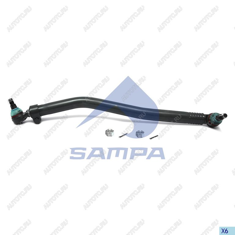 4 999 р. Тяга рулевая RENAULT VOLVO продольная L=898 SAMPA  с доставкой в г. Пермь
