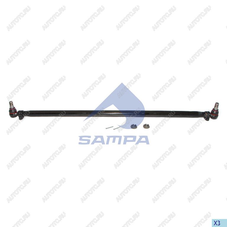 6 449 р. Тяга рулевая MERCEDES поперечная L=1532мм SAMPA  с доставкой в г. Пермь
