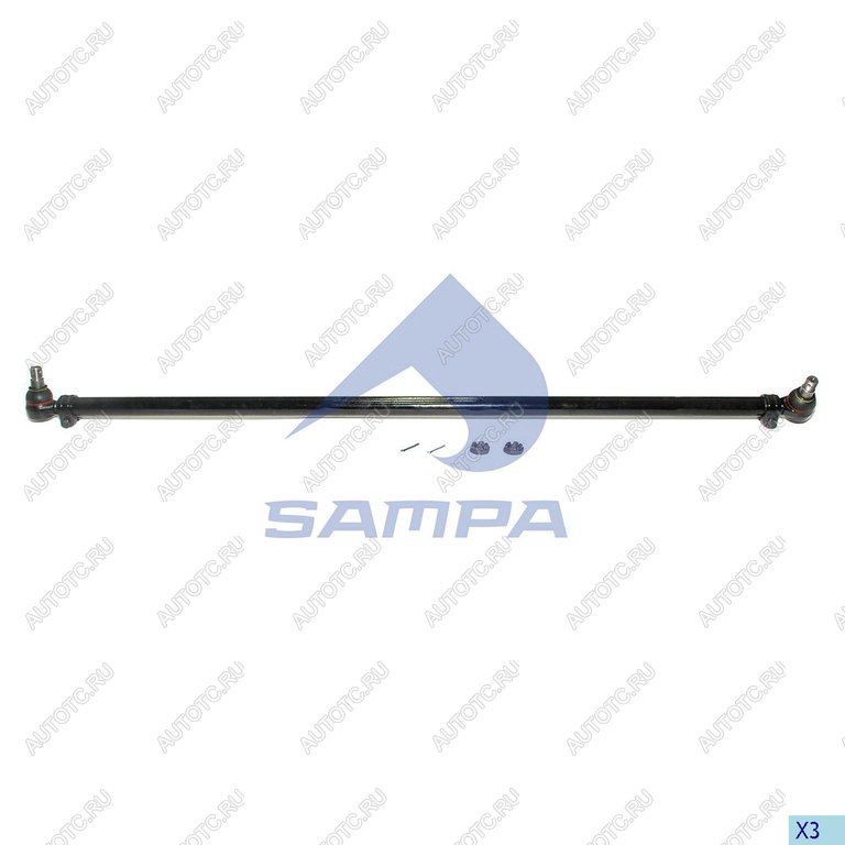 2 449 р. Тяга рулевая RENAULT Kerax поперечная L=1657мм SAMPA  с доставкой в г. Пермь