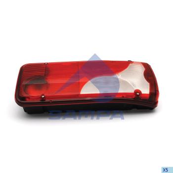 Фонарь задний SCANIA P,G,R,T VW Crafter Pickup правый (белое стекло) АМР разъем сбоку SAMPA