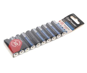 Батарейка AA LR6 1.5V блистер 10шт. Alkaline GOPOWER