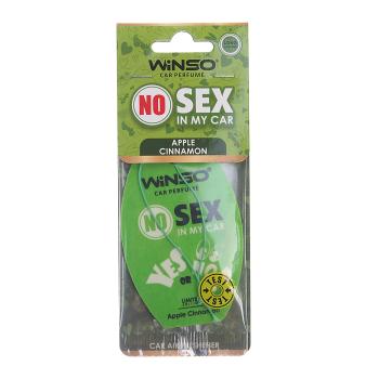 Ароматизатор подвесной пластина (apple cinnamon) No Sex WINSO