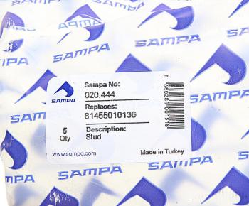 255 р. Шпилька колеса MAN (M22x1.5x89) SAMPA  с доставкой в г. Пермь. Увеличить фотографию 2