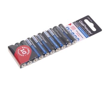 Батарейка AAA LR03 1.5V блистер 10шт. Alkaline GOPOWER