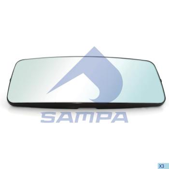 1 399 р. Элемент зеркальный RENAULT Magnum с подогревом SAMPA  с доставкой в г. Пермь. Увеличить фотографию 4