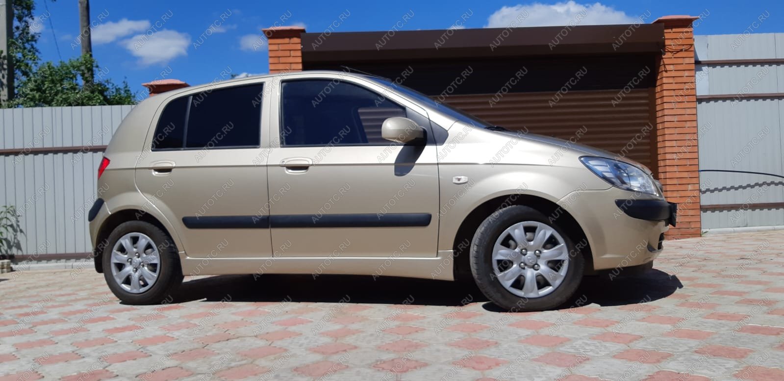 1 969 р. Пластиковые накладки порогов Фанат Тюнинг  Hyundai Getz  TB (2002-2010) хэтчбэк 5 дв. дорестайлинг, хэтчбэк 5 дв. рестайлинг (неокрашенные (глянец под окраску))  с доставкой в г. Пермь