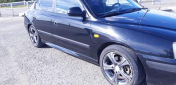3 499 р. Пластиковые накладки порогов Фанат Тюнинг  Hyundai Elantra ( XD,  XD2) (2000-2010) седан дорестайлинг, рестайлинг седан (неокрашенные (глянец под окраску))  с доставкой в г. Пермь. Увеличить фотографию 5
