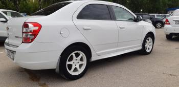 3 499 р. Пластиковые накладки порогов Фанат Тюнинг Chevrolet Cobalt седан дорестайлинг (2011-2016) (неокрашенные (глянец под окраску))  с доставкой в г. Пермь. Увеличить фотографию 3